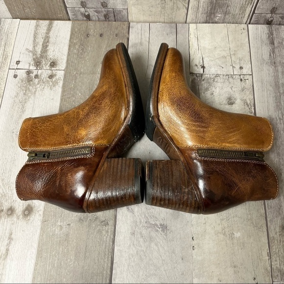 Bed Stu Yell Distressed Leather Booties Size 6.5 - Picture 3 of 16